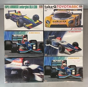 Group of Hasegawa Racing Car Model Kits
