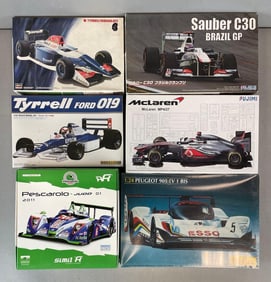 Group of Racing Car Model Kits