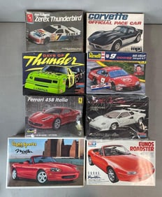 Group of Racing Car Model Kits