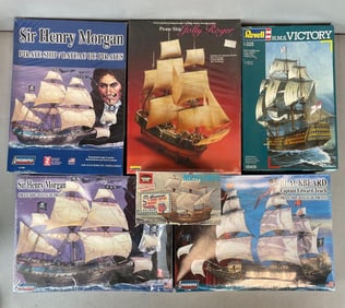 Group of Pirate Ship Model Kits
