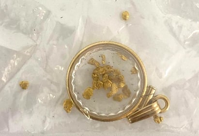 22K Gold Nuggets and Pendant