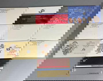 Group of 10 Denver and Philadelphia Mint Coin Proof Sets