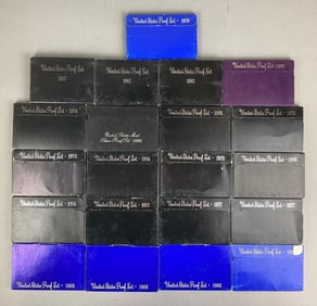 Group of 21 US Coin Proof Sets