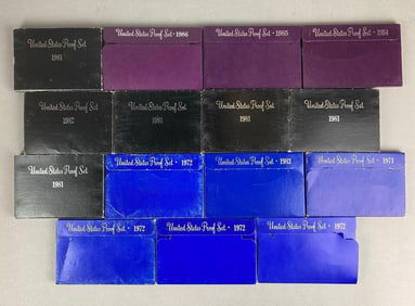 Group of 15 US Coin Proof Sets