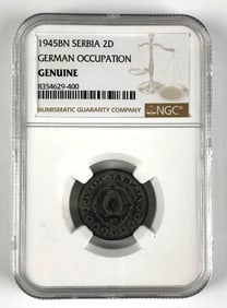 NGC Graded 1945 BN Serbia German Occupation