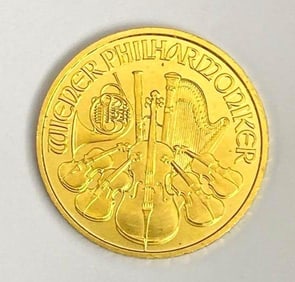 Republik Osterreich 10 Euro Philharmonic 1/10oz .999 Fine Gold Coin