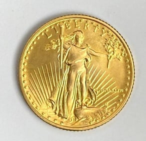 1986 US Mint $5 1/10th oz American Gold Eagle