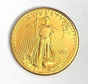 2001 US Mint $5 1/10th oz American Gold Eagle