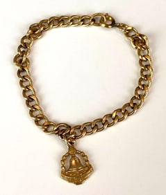 Gold Filled Illinois Bell Telephone 20 Year Charm Bracelet