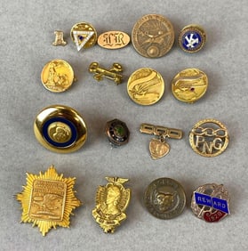 Group of Gold Filled Pins and More