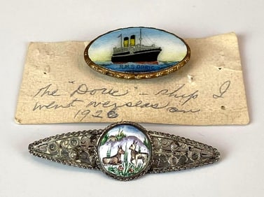 Group of 2 Brooches