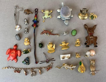 Group of Costume Jewelry Animal Pins