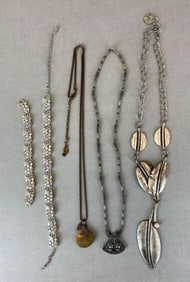 Group of Costume Jewelry Necklaces and Bracelet
