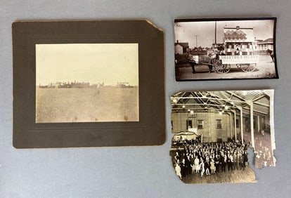 Group of Illinois Valley Photographs and Cabinet Card