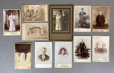 Group of Illinois Cabinet Cards