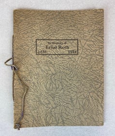 Westclox Company President Ernst Roth Memorial Booklet