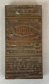 Ottawa Illinois Dr. T A Smurr Advertising Letterpress