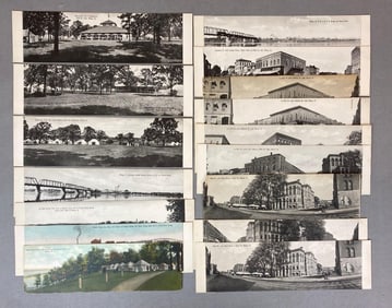 Postcards - 16 Ottawa Illinois Panoramic