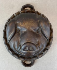 Cast Iron Pig Head Mold