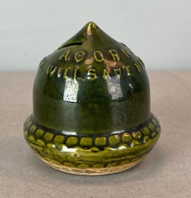 Acorn Stove Stoneware Coin Bank