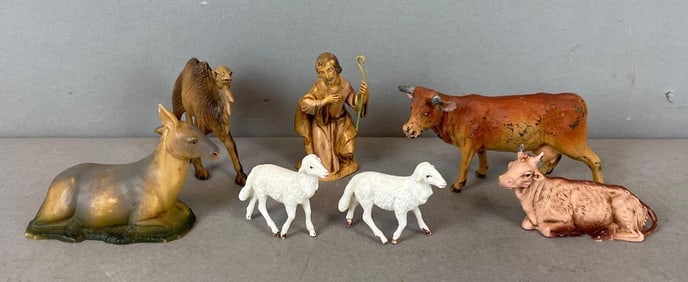 Group of Vintage Plastic Nativity Scene Figures