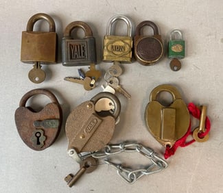 Group of Vintage Padlocks