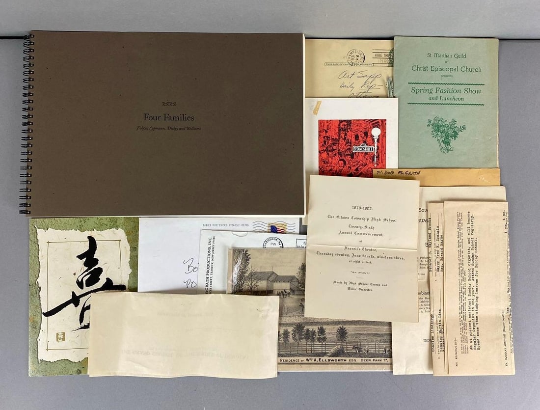 Group of Assorted Ephemera Ottawa, Illinois (1 of 3)