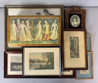 Group of 7 Mixed Media Wall Art and More