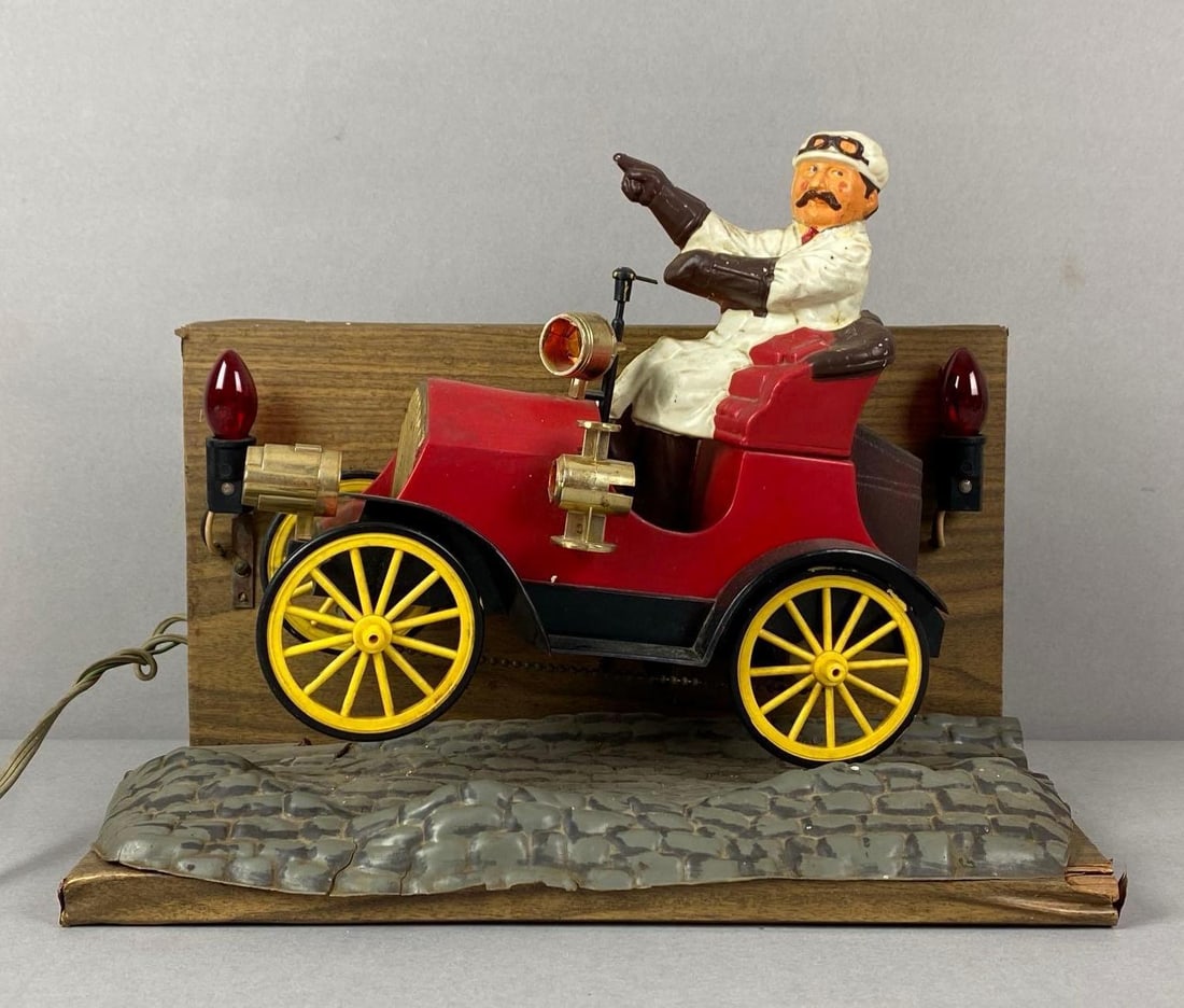 1960 Pabst Blue Ribbon Jalopy Light Up Motion Advertising Sign (1 of 2)