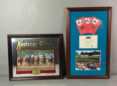 Group of 2006 Kentucky Derby Framed Items