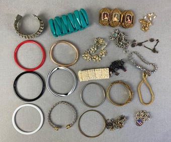 Group of Costume Jewelry Bracelets