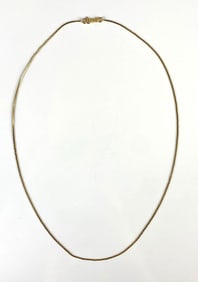 14K Gold Cobra Link Necklace