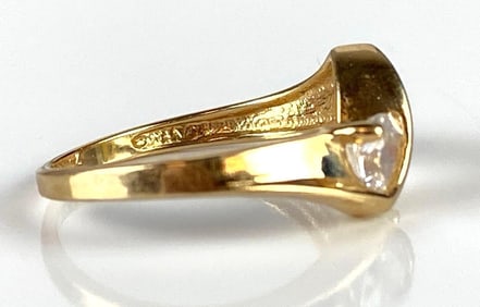 14K Gold CZ Ring