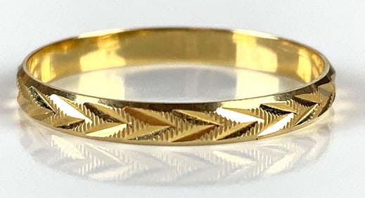 14K Gold Milor Chevron Ring