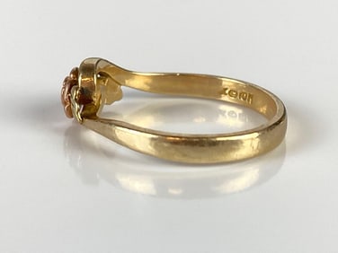 10K Gold Rose Ring