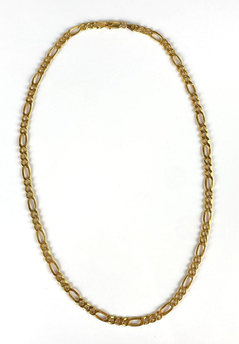 10K Gold Figaro Chain Necklace (1 of 3)