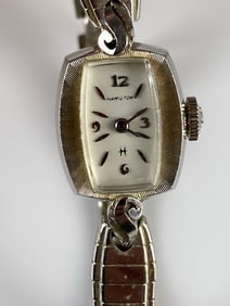 14K White Gold Hamilton Womans Wristwatch