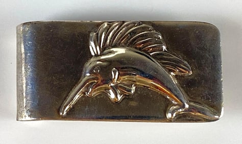 Taxco Sterling Silver Sailfish Money Clip