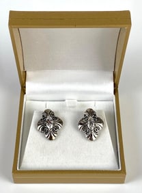 Kabana Sterling Silver CZ Stud Earrings