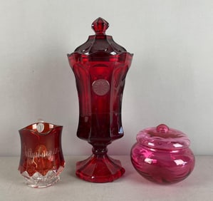 Group of Vintage Glass Items