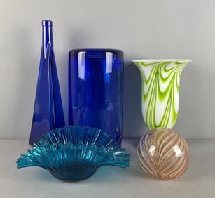 Group of Glass Vases and More