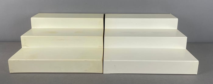 Group of 2 Tiered Display Shelves