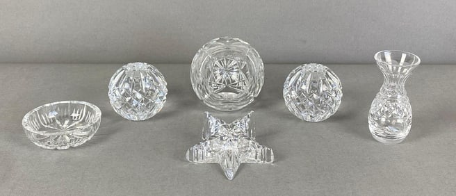 Group of 6 Waterford Crystal Glass Items