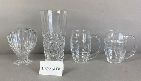 Group of 4 Crystal Glass Items