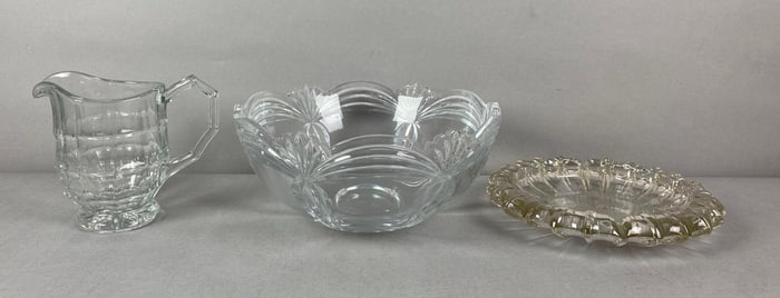 Group of 3 Crystal Glass Items