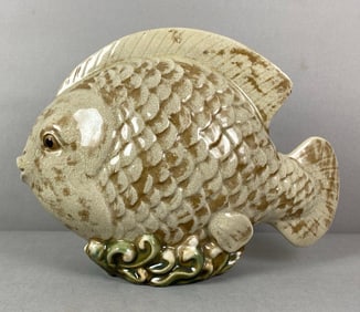 Vintage Art Pottery Fish Figurine