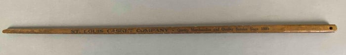 Antique St Louis Casket Company Advertising Yardstick