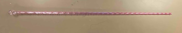 Pink Swirl Art Glass Cane