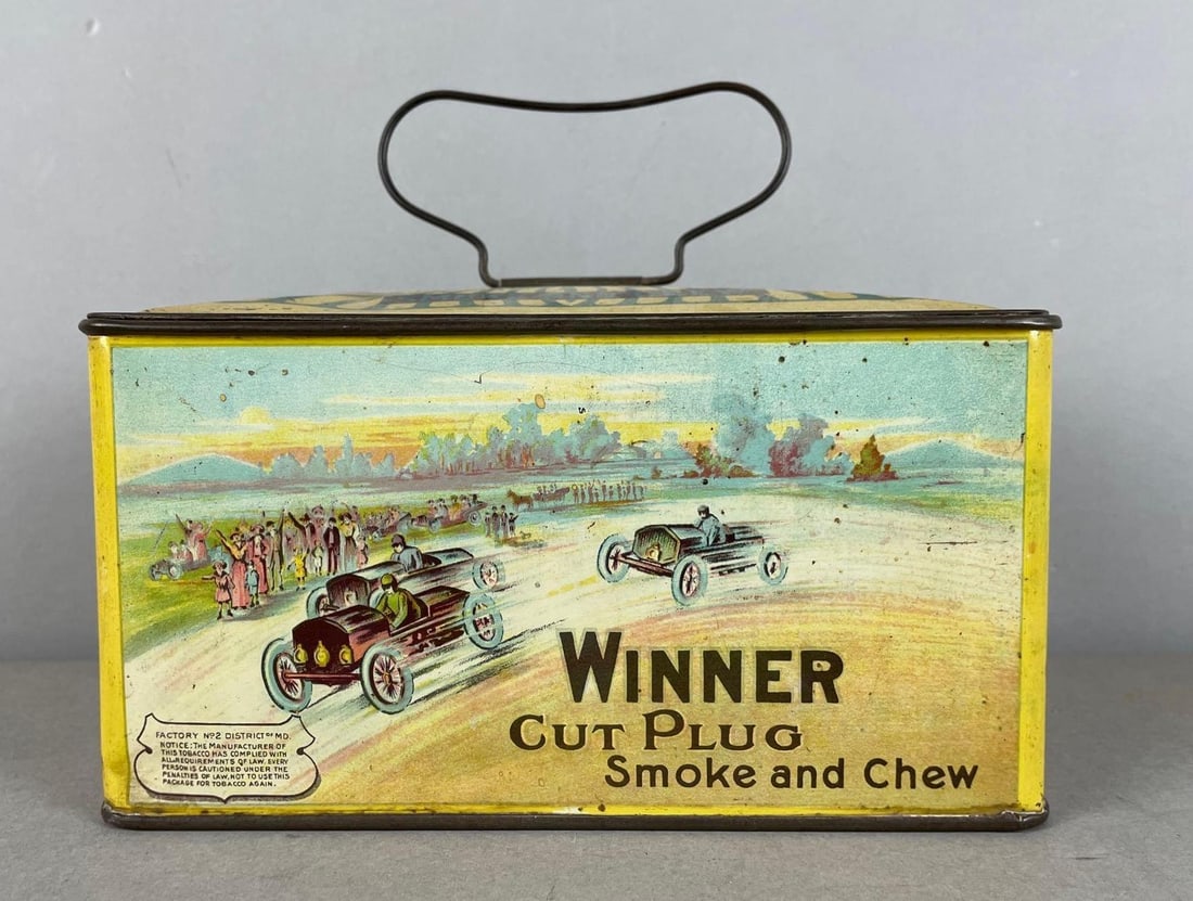 Vintage Winner Cut Plug Tobacco Advertising Tin (1 of 6)