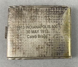 1913 Indianapolis 500 Caleb Bragg Cigarette Case